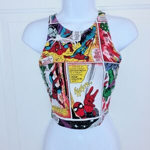 Marvel Comics Spiderman Print Tank Top